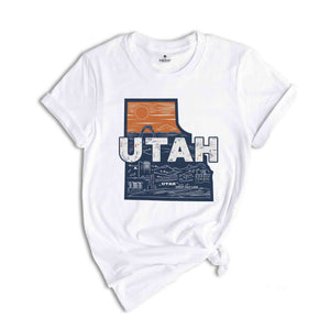 Retro State Of Utah Shirt, State Of Utah Shirt, State Shirt, Utah Shirt, Utah Lover Shirt, Family Trip Shirt, Travel Shirt