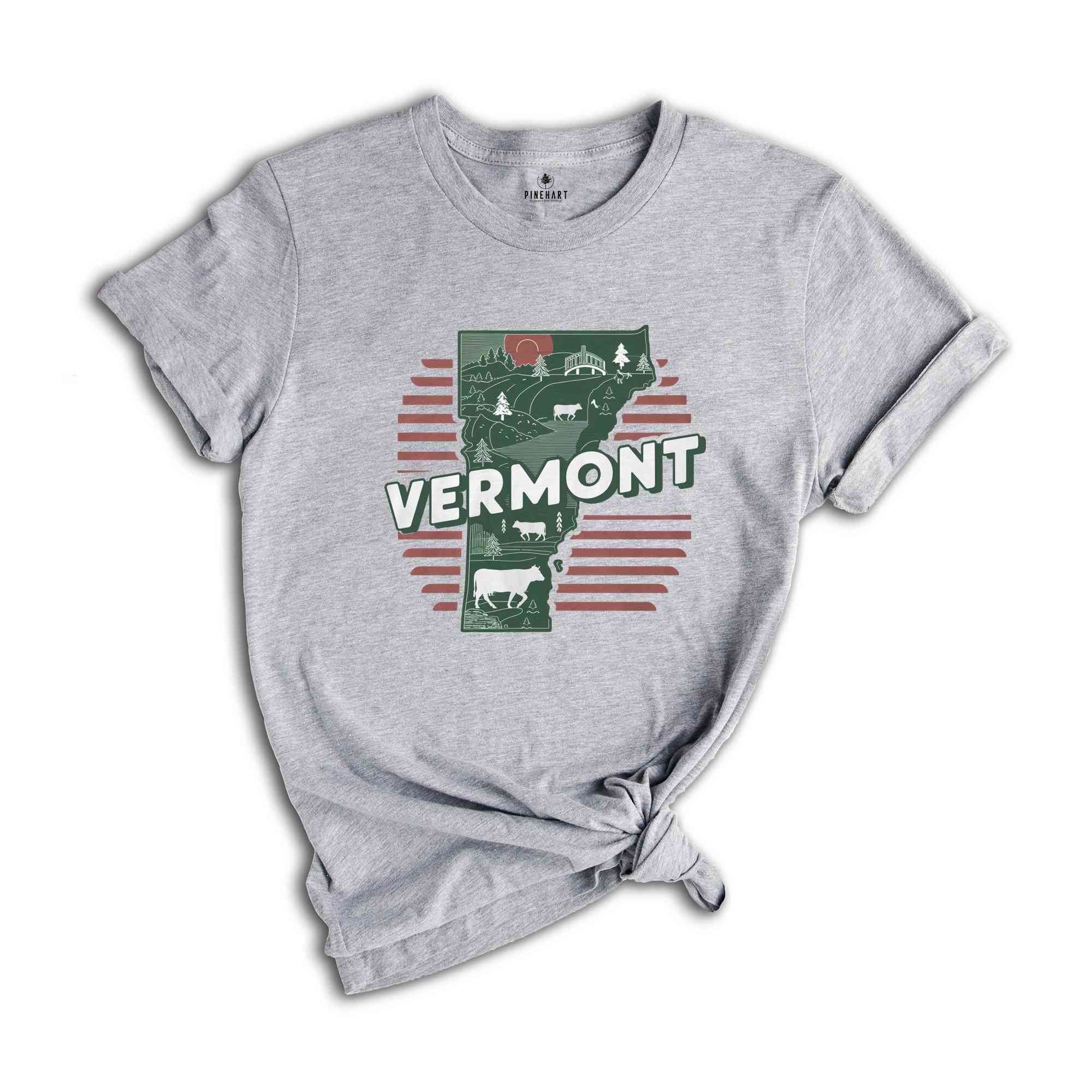 Retro State Of Vermont Shirt, State Of Vermont Shirt, State Shirt, Vermont Shirt, Vermont Lover Shirt, Family Trip Shirt, Travel Shirt