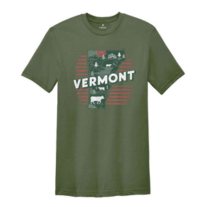 Retro State Of Vermont Shirt, State Of Vermont Shirt, State Shirt, Vermont Shirt, Vermont Lover Shirt, Family Trip Shirt, Travel Shirt