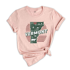 Retro State Of Vermont Shirt, State Of Vermont Shirt, State Shirt, Vermont Shirt, Vermont Lover Shirt, Family Trip Shirt, Travel Shirt