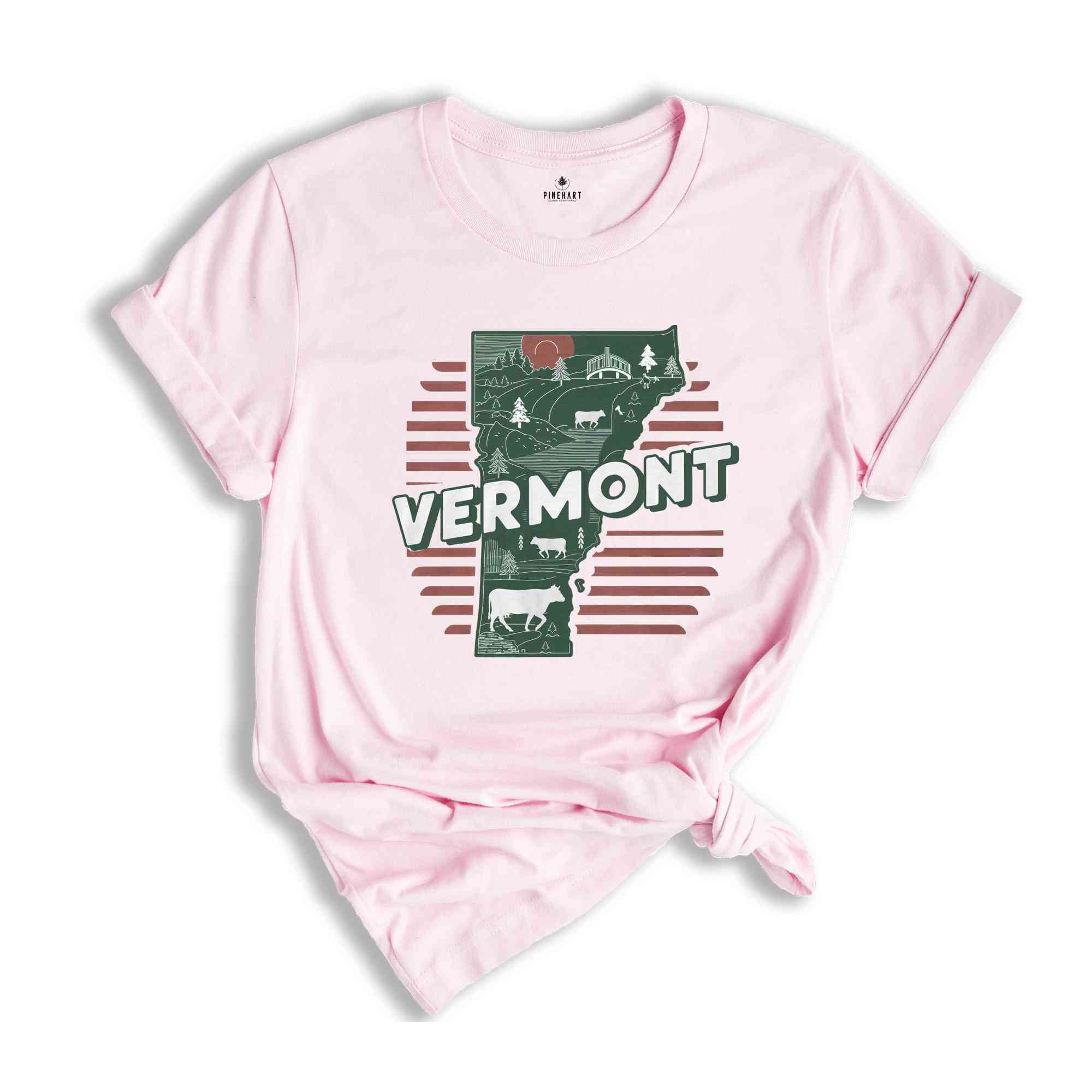 Retro State Of Vermont Shirt, State Of Vermont Shirt, State Shirt, Vermont Shirt, Vermont Lover Shirt, Family Trip Shirt, Travel Shirt