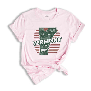 Retro State Of Vermont Shirt, State Of Vermont Shirt, State Shirt, Vermont Shirt, Vermont Lover Shirt, Family Trip Shirt, Travel Shirt