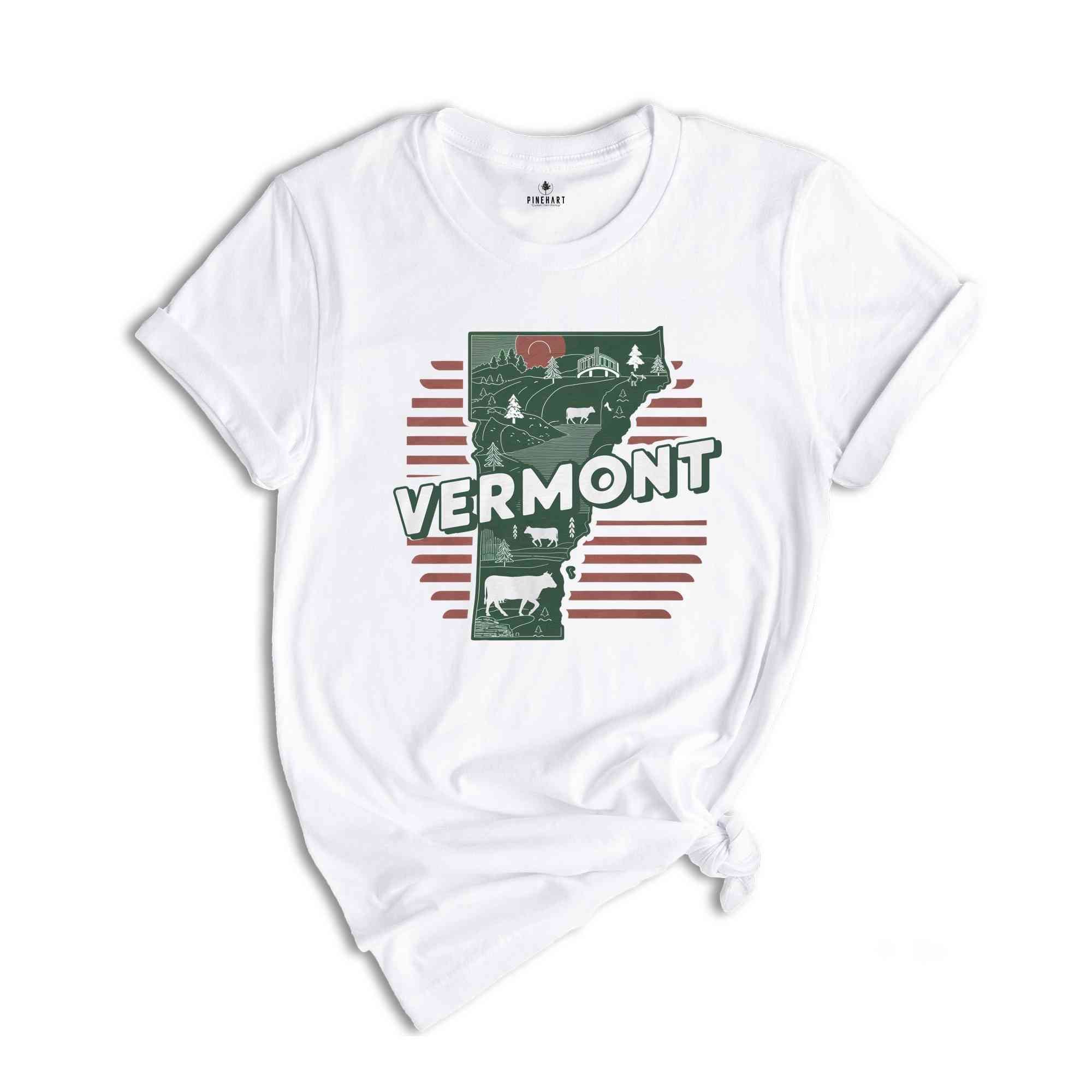 Retro State Of Vermont Shirt, State Of Vermont Shirt, State Shirt, Vermont Shirt, Vermont Lover Shirt, Family Trip Shirt, Travel Shirt