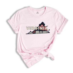 Retro State Of Virginia Shirt, State Of Virginia Shirt, State Shirt, Virginia Shirt, Virginia Lover Shirt, Family Trip Shirt, Travel Shirt
