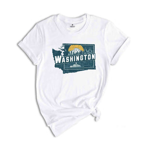 Retro State Of Washington Shirt, State Of Washington Shirt, State Shirt, Washington Lover Shirt, Family Trip Shirt, Travel Shirt