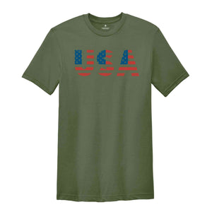 Retro USA T-Shirt, 4th of July Tee, American T-Shirt, Vintage American Shirt, Fourth Of The July Gifts