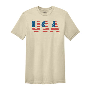 Retro USA T-Shirt, 4th of July Tee, American T-Shirt, Vintage American Shirt, Fourth Of The July Gifts