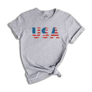 Retro USA T-Shirt, 4th of July Tee, American T-Shirt, Vintage American Shirt, Fourth Of The July Gifts