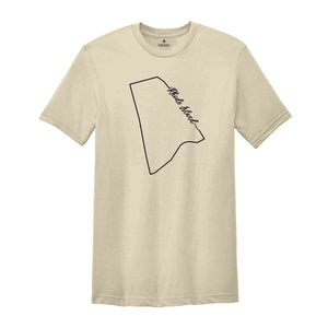 Rhode Island State Shirt, The USA State Shirt, Rhode Island USA Shirt, Rhode Island Map Outline Shirt, US Outline Shirt, United States Shirt