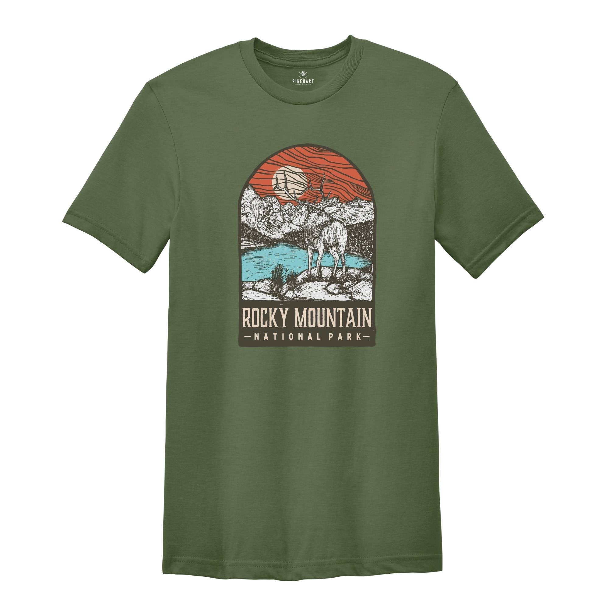 Rocky Mountain National Park Shirt, Rocky Mountain National Park Deer Shirt, Rocky Mountain National Park Camping