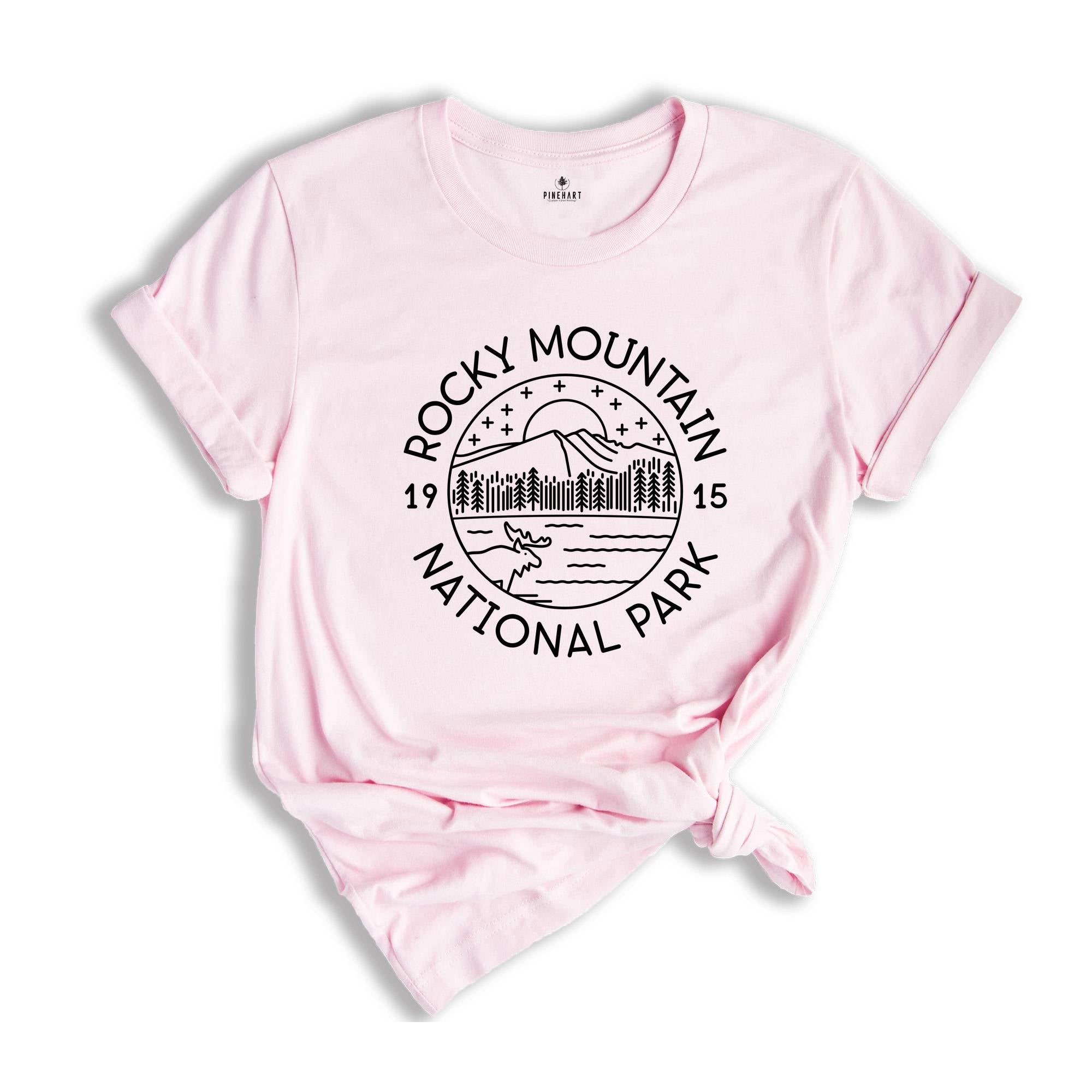 Rocky Mountain Shirt, Rocky Mountain National Park Shirt, Rocky Mountain Park Camping, Rocky Mountain Hiking Shirt, Rocky Mt Shirt