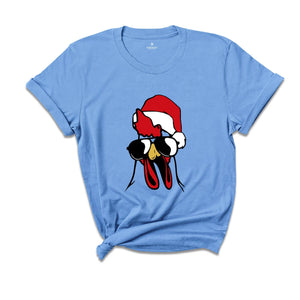 Rooster Christmas Shirt, Cool Christmas T-Shirt, Farmhouse Christmas Shirt, Cute Farmhouse Shirt, Cute Rooster Shirt