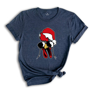 Rooster Christmas Shirt, Cool Christmas T-Shirt, Farmhouse Christmas Shirt, Cute Farmhouse Shirt, Cute Rooster Shirt