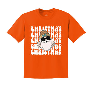 Santa Claus Shirt, Happy Holidays T-Shirt, Groovy Christmas, Santa Shirt, Christmas Outfit, Winter Shirt, Holiday Apparel