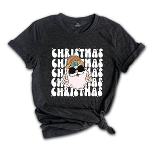 Santa Claus Shirt, Happy Holidays T-Shirt, Groovy Christmas, Santa Shirt, Christmas Outfit, Winter Shirt, Holiday Apparel