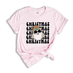 Santa Claus Shirt, Happy Holidays T-Shirt, Groovy Christmas, Santa Shirt, Christmas Outfit, Winter Shirt, Holiday Apparel