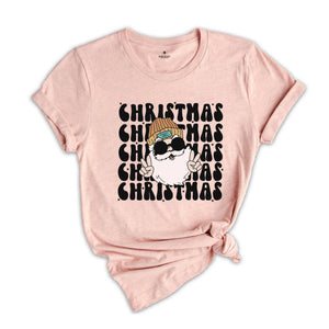 Santa Claus Shirt, Happy Holidays T-Shirt, Groovy Christmas, Santa Shirt, Christmas Outfit, Winter Shirt, Holiday Apparel