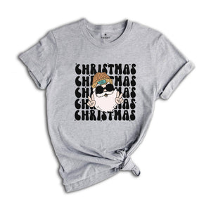 Santa Claus Shirt, Happy Holidays T-Shirt, Groovy Christmas, Santa Shirt, Christmas Outfit, Winter Shirt, Holiday Apparel