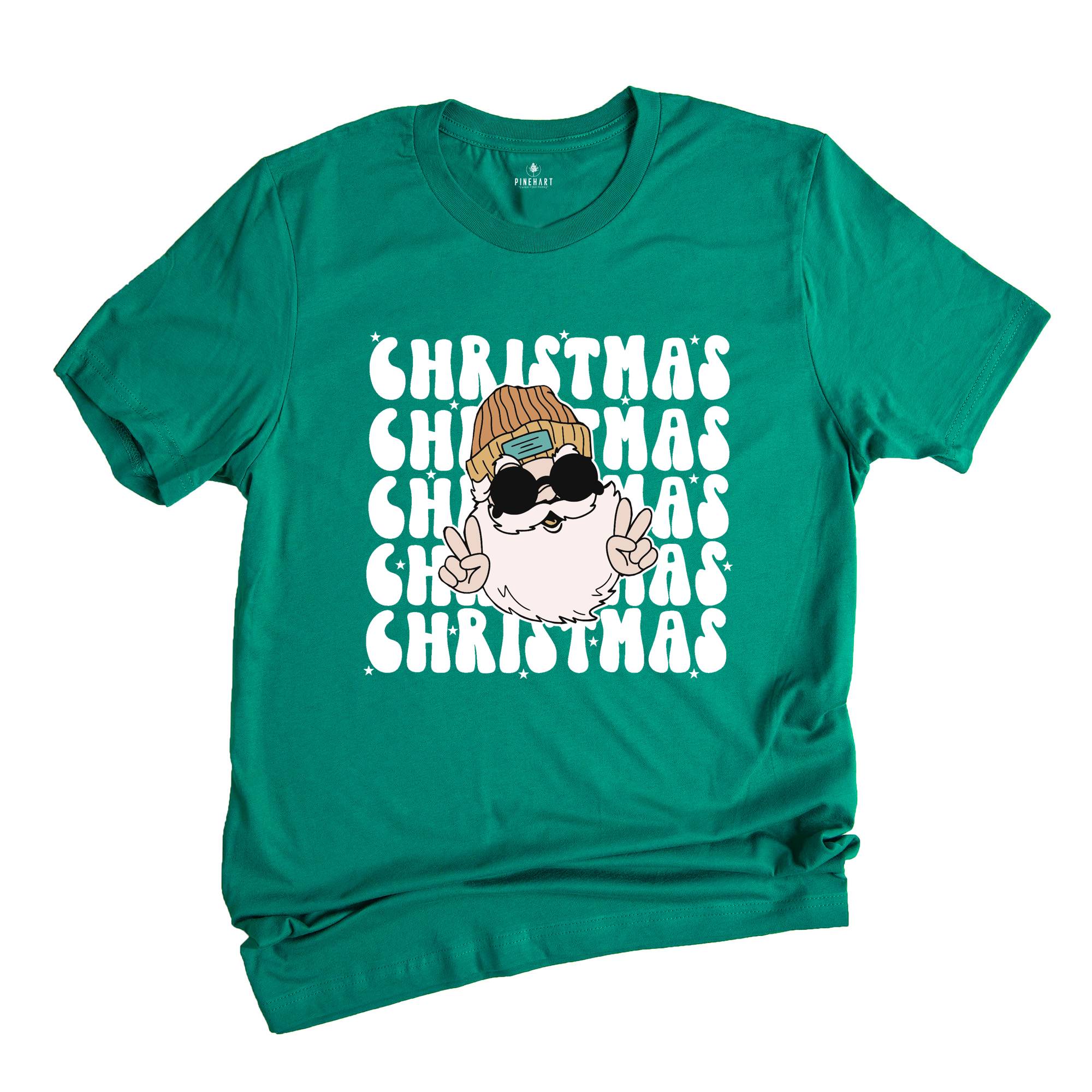 Santa Claus Shirt, Happy Holidays T-Shirt, Groovy Christmas, Santa Shirt, Christmas Outfit, Winter Shirt, Holiday Apparel