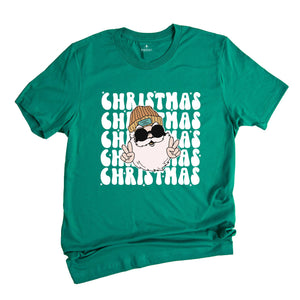 Santa Claus Shirt, Happy Holidays T-Shirt, Groovy Christmas, Santa Shirt, Christmas Outfit, Winter Shirt, Holiday Apparel