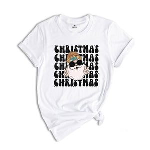 Santa Claus Shirt, Happy Holidays T-Shirt, Groovy Christmas, Santa Shirt, Christmas Outfit, Winter Shirt, Holiday Apparel