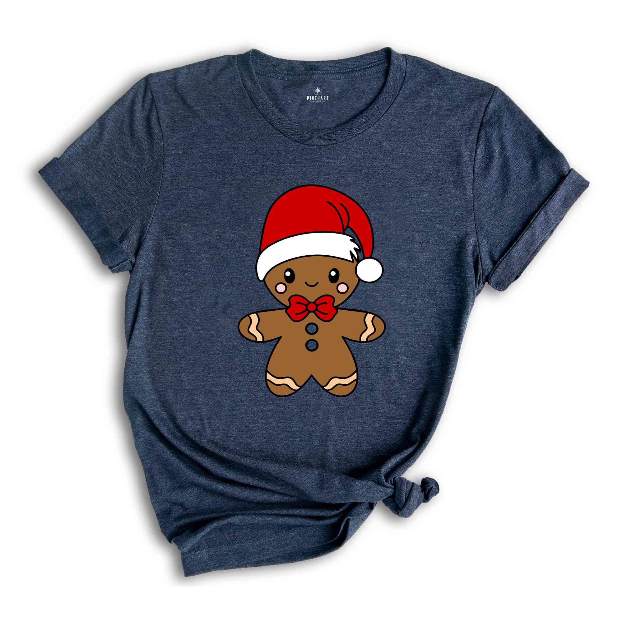 Santa Hat Gingerbread Shirt, Christmas Party Tee, Christmas Baker, Gingerbread Cookies T-Shirt, Christmas Gift