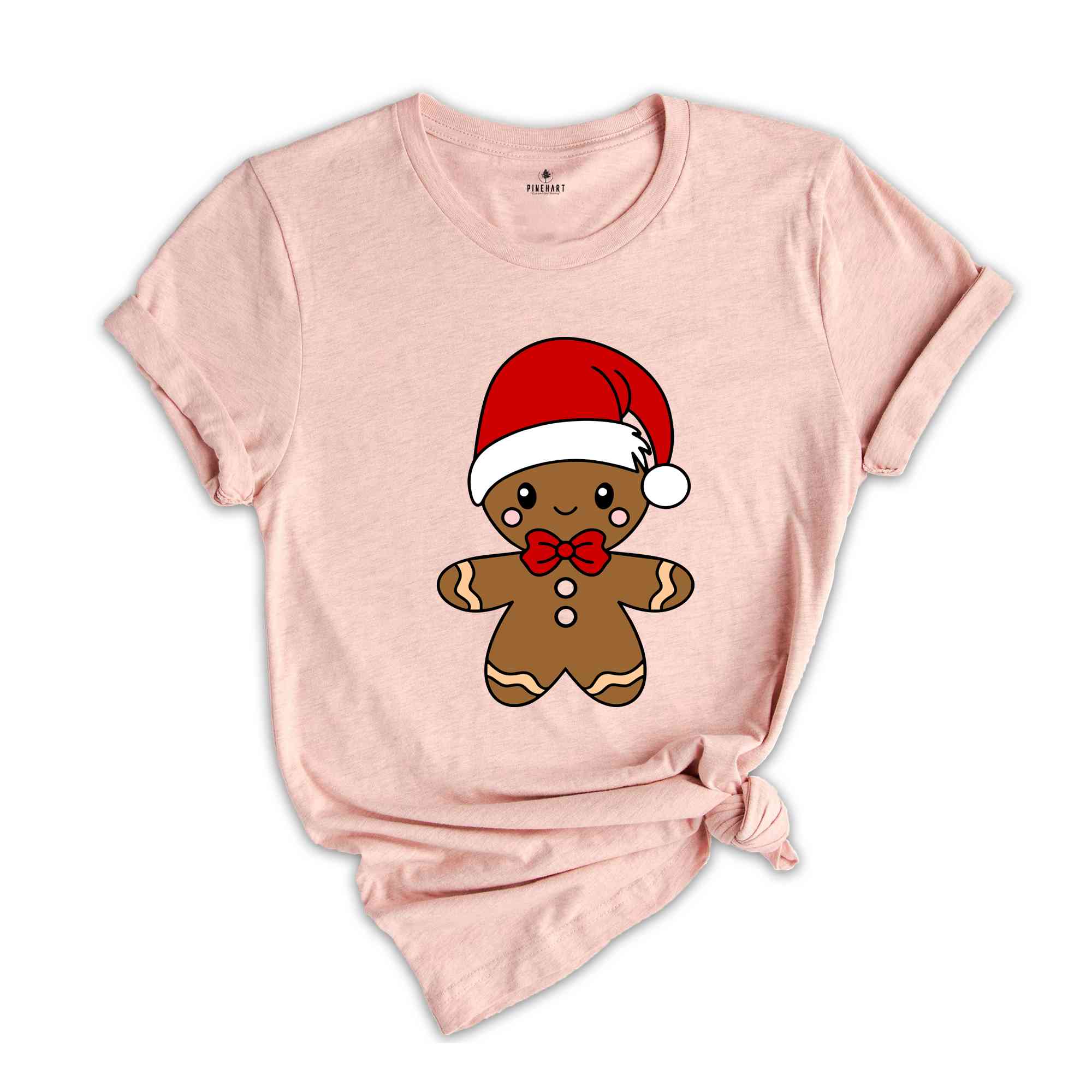 Santa Hat Gingerbread Shirt, Christmas Party Tee, Christmas Baker, Gingerbread Cookies T-Shirt, Christmas Gift
