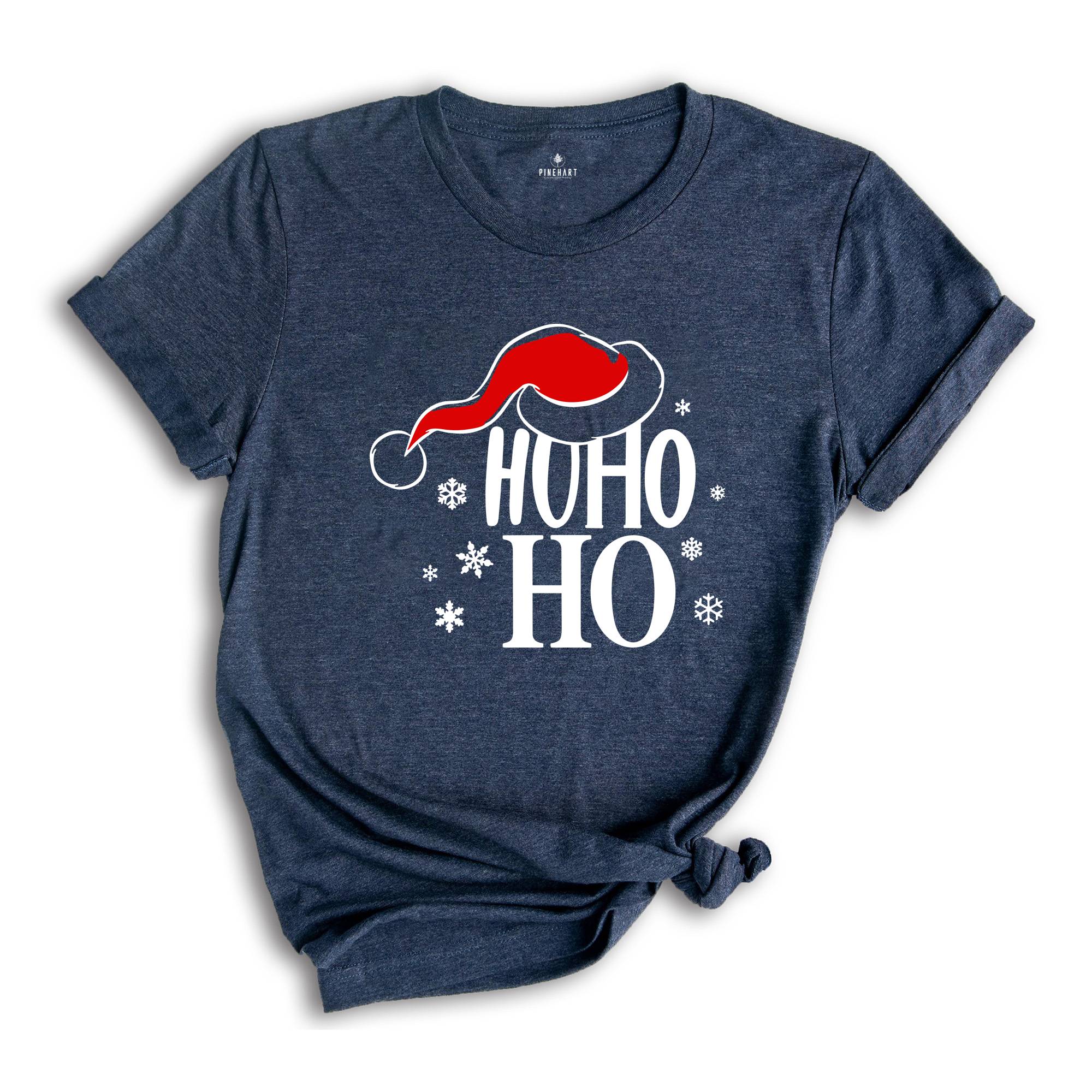 Santa Hat Ho Ho Ho Shirt, Christmas Gift, Christmas Costume, Christmas Party Tee, Christmas Santa T-Shirt, Xmas Pajamas