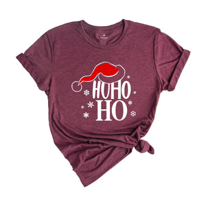 Santa Hat Ho Ho Ho Shirt, Christmas Gift, Christmas Costume, Christmas Party Tee, Christmas Santa T-Shirt, Xmas Pajamas