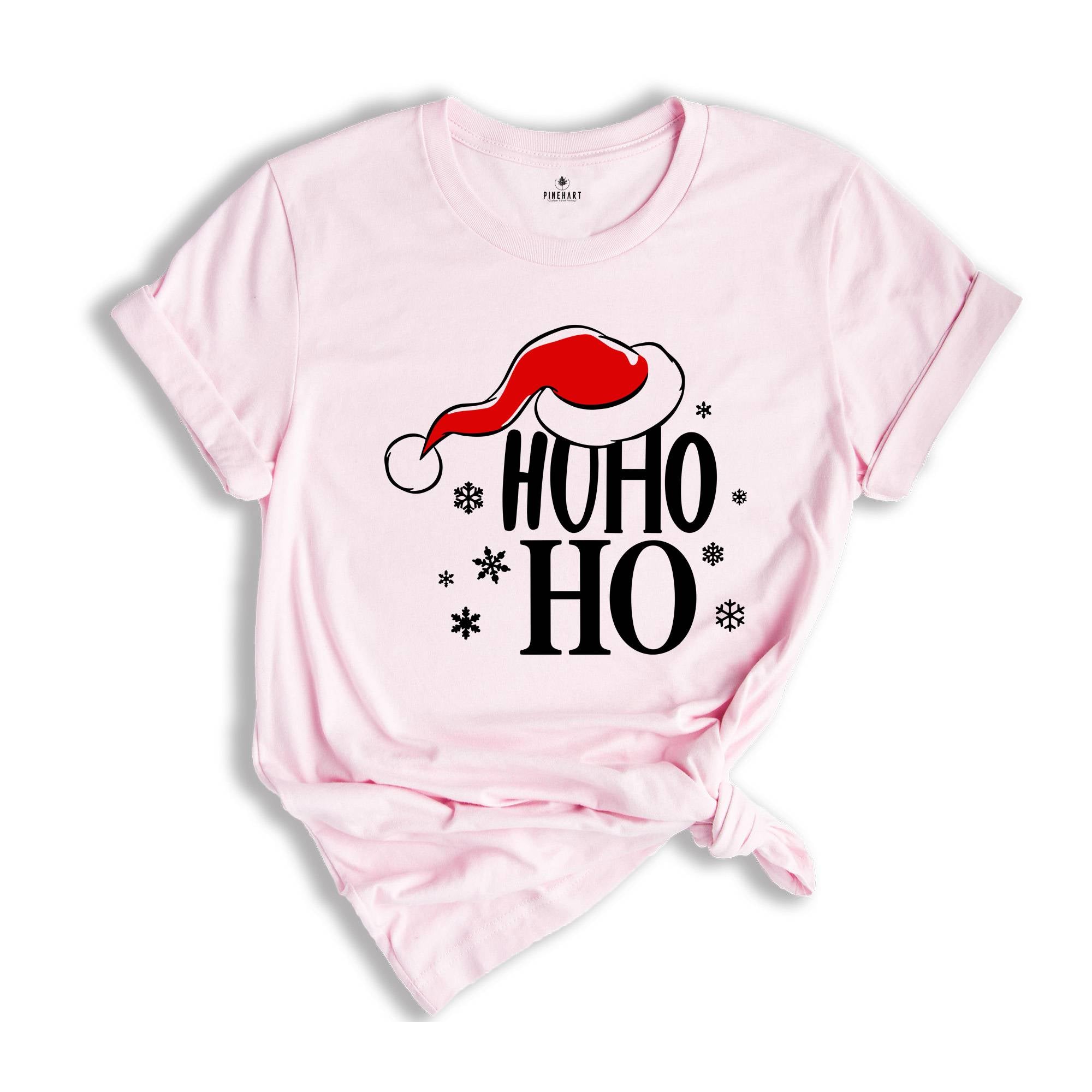 Santa Hat Ho Ho Ho Shirt, Christmas Gift, Christmas Costume, Christmas Party Tee, Christmas Santa T-Shirt, Xmas Pajamas