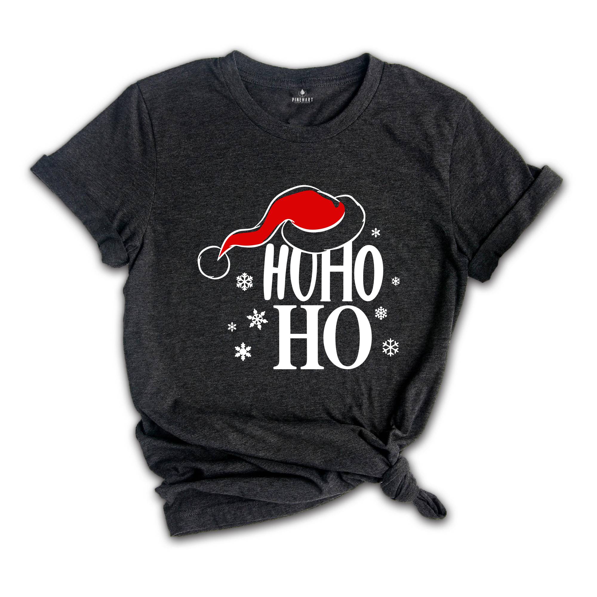 Santa Hat Ho Ho Ho Shirt, Christmas Gift, Christmas Costume, Christmas Party Tee, Christmas Santa T-Shirt, Xmas Pajamas