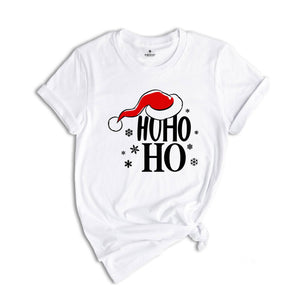 Santa Hat Ho Ho Ho Shirt, Christmas Gift, Christmas Costume, Christmas Party Tee, Christmas Santa T-Shirt, Xmas Pajamas