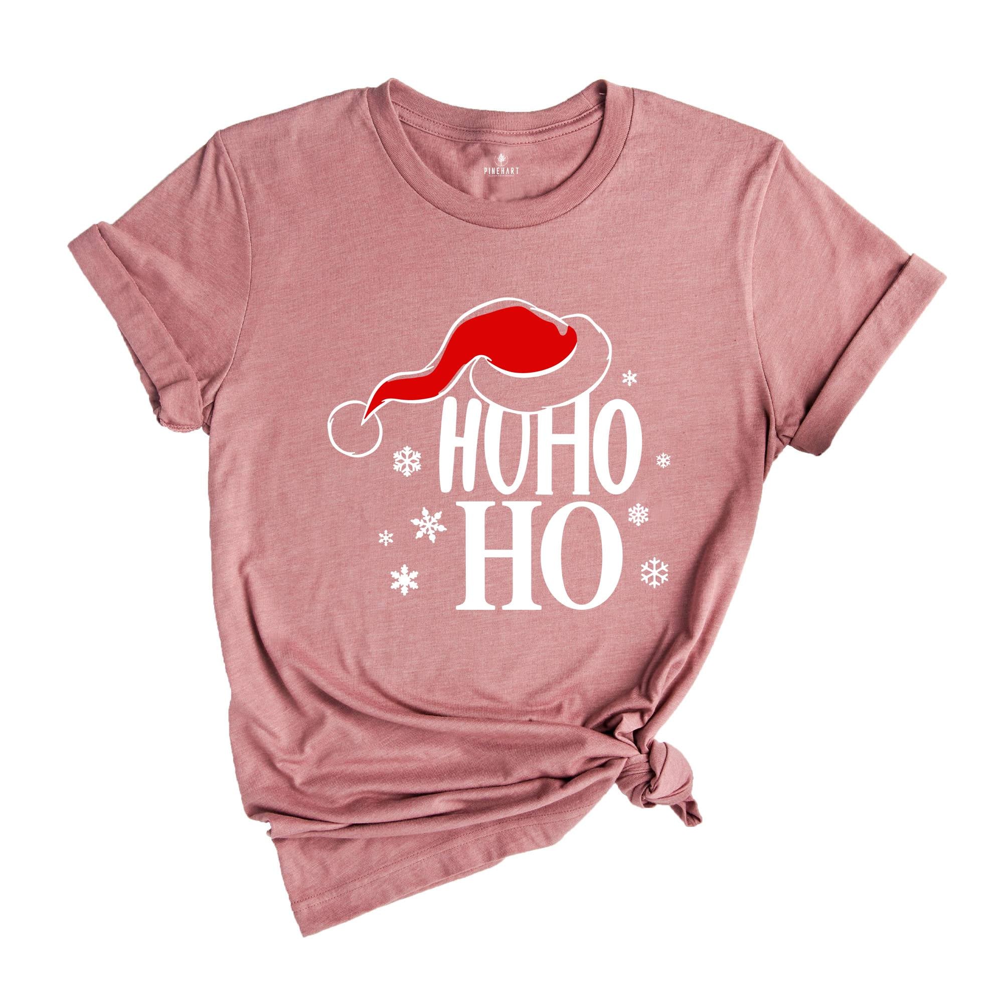 Santa Hat Ho Ho Ho Shirt, Christmas Gift, Christmas Costume, Christmas Party Tee, Christmas Santa T-Shirt, Xmas Pajamas