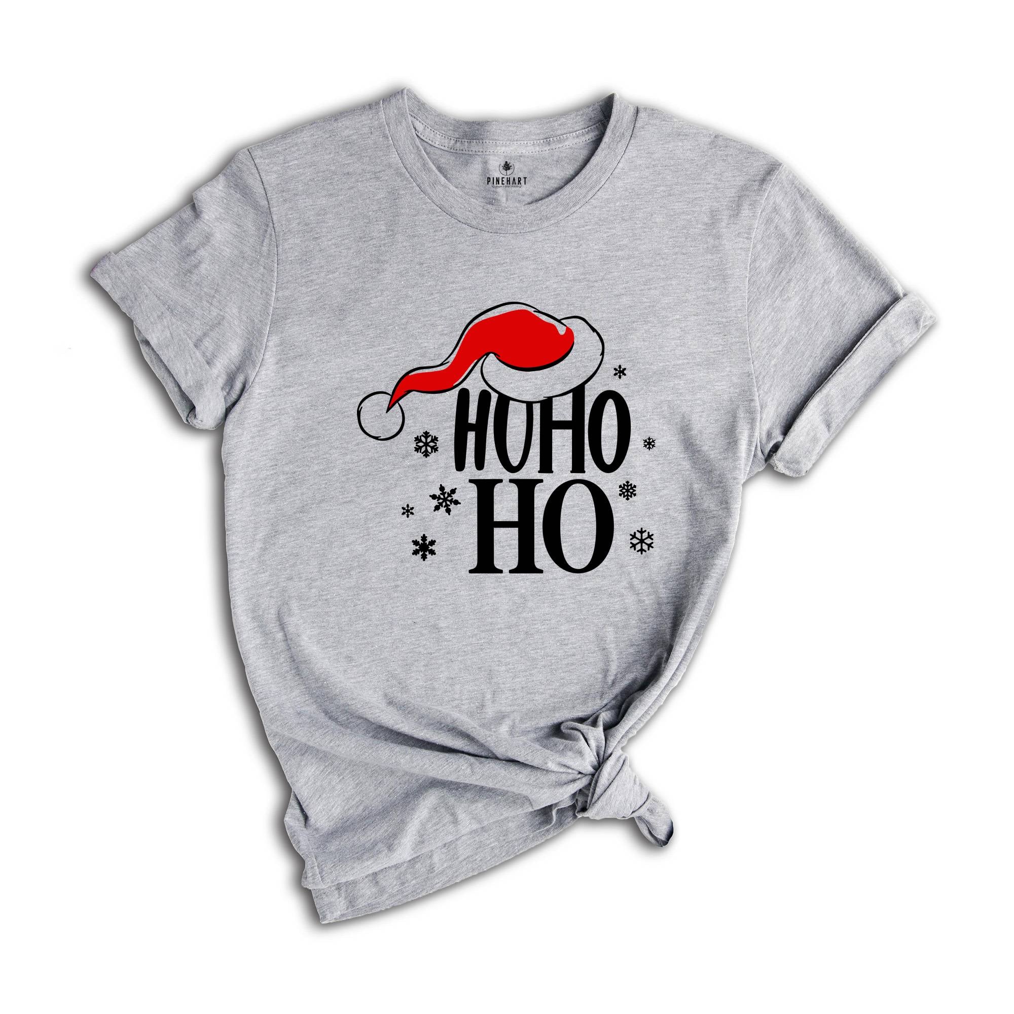 Santa Hat Ho Ho Ho Shirt, Christmas Gift, Christmas Costume, Christmas Party Tee, Christmas Santa T-Shirt, Xmas Pajamas