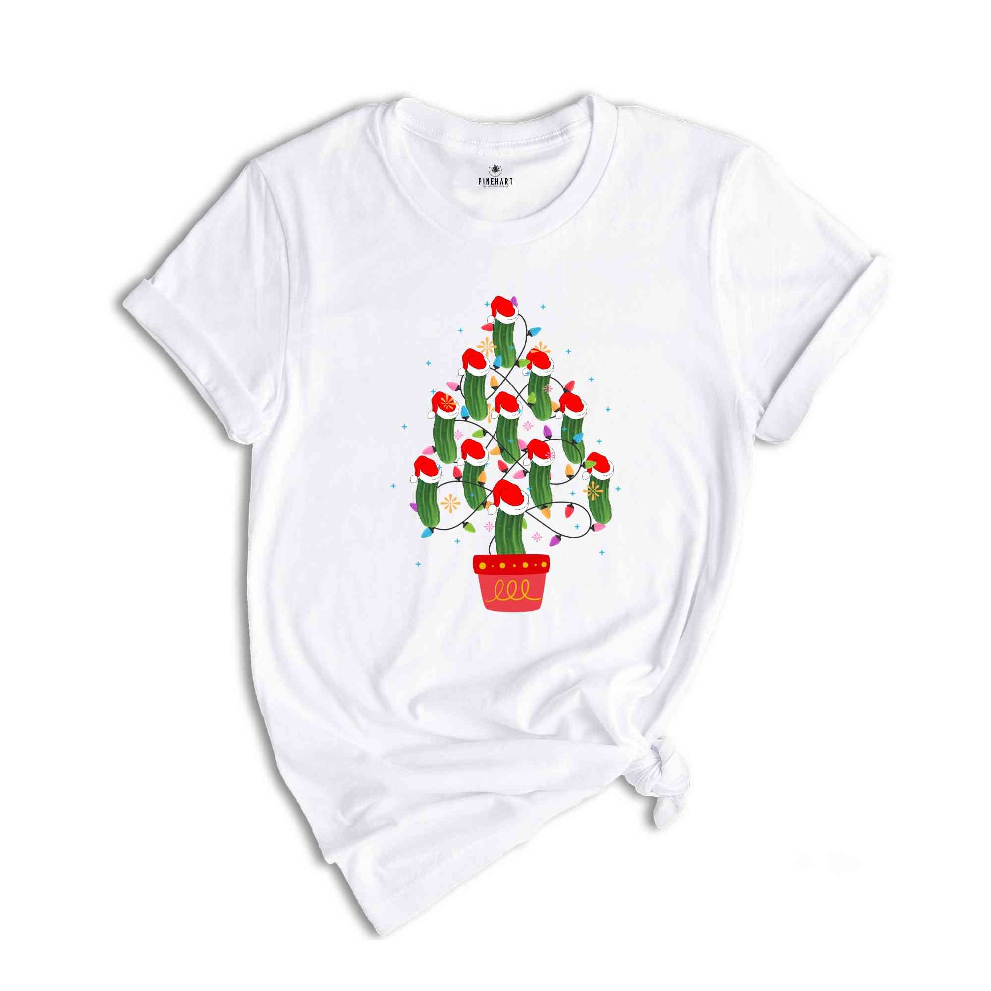 Santa Pickle Tee, Christmas Pickle Gift, Funny Pickle Shirts, Cute Pickle Tee, Pickle Lover Gift, Birthday Shirt, Girls Pickle Shirt