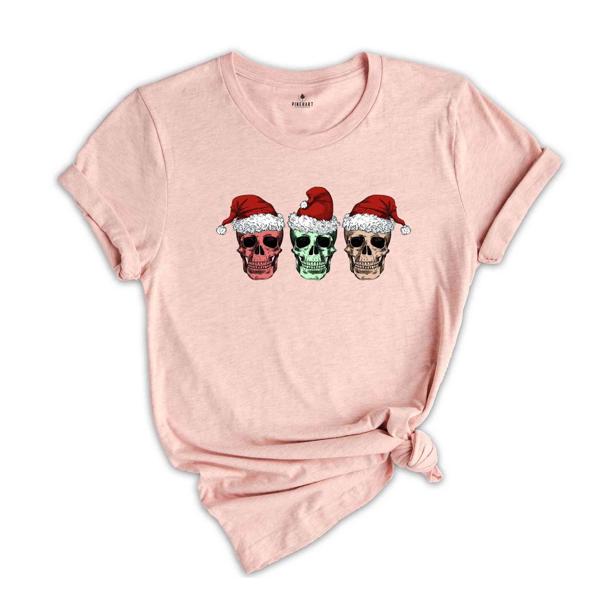 Santa Skull Shirt, Skull Santa Hat Shirt, Cool Christmas Shirt, Christmas Sweatshirt, Christmas Party Tee, Xmas Skull Gift
