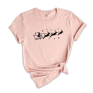 Santa Sleigh Shirt, Christmas Animal T-Shirt, Dog Lover Shirt, Santa Animal Shirt, Christmas Dogs Shirt, Christmas Sweatshirt