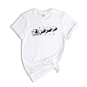 Santa Sleigh Shirt, Christmas Animal T-Shirt, Dog Lover Shirt, Santa Animal Shirt, Christmas Dogs Shirt, Christmas Sweatshirt