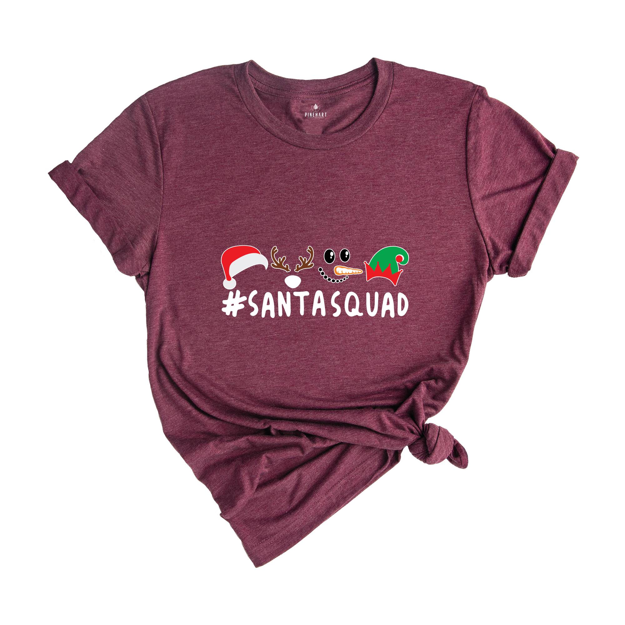 Santa Squad Shirt, Funny Santa Shirt, Christmas Reunion, Christmas Party Tee, Santa Hat Shirt, Cousin Crew Shirt, Christmas Sweatshirt