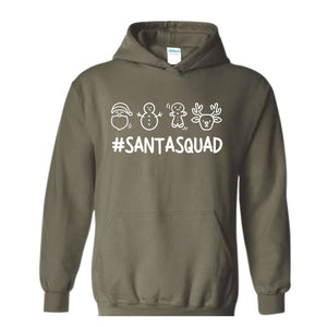 Santa Squad Sweatshirt, Christmas Reunion, Christmas Party, Santa Hat Costume, Cousin Crew Hoodie, Christmas Outfit
