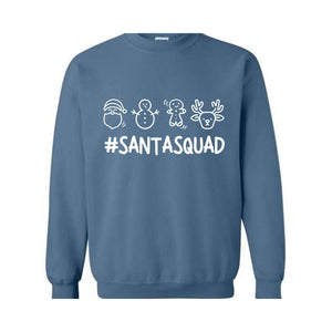 Santa Squad Sweatshirt, Christmas Reunion, Christmas Party, Santa Hat Costume, Cousin Crew Hoodie, Christmas Outfit