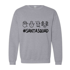 Santa Squad Sweatshirt, Christmas Reunion, Christmas Party, Santa Hat Costume, Cousin Crew Hoodie, Christmas Outfit