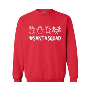 Santa Squad Sweatshirt, Christmas Reunion, Christmas Party, Santa Hat Costume, Cousin Crew Hoodie, Christmas Outfit