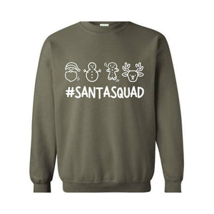 Santa Squad Sweatshirt, Christmas Reunion, Christmas Party, Santa Hat Costume, Cousin Crew Hoodie, Christmas Outfit