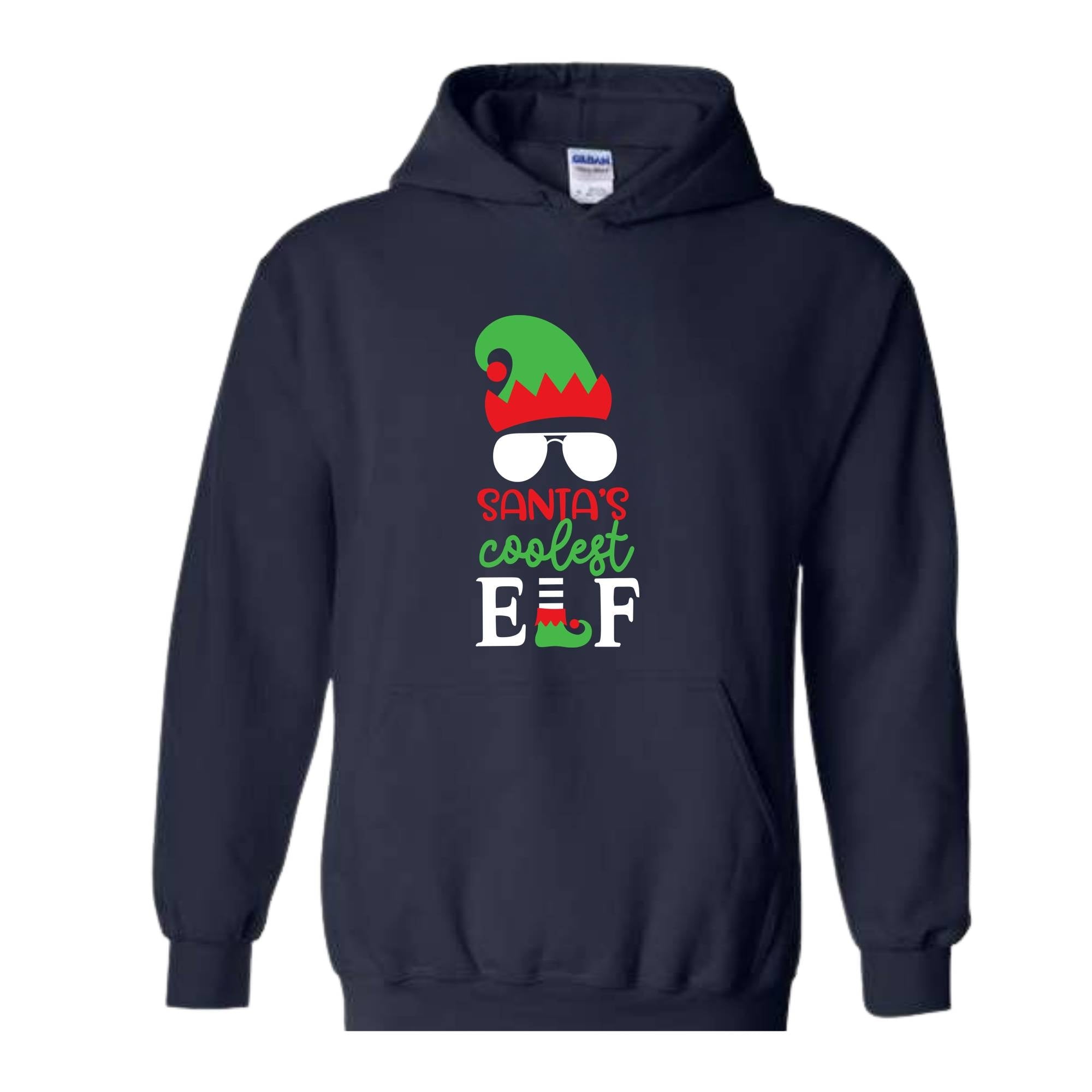 Santa's Coolest Elf Sweatshirt, Christmas Elf Sweatshirt, Christmas Sweater, Christmas Gifts, Funny Christmas Elf Sweatshirt