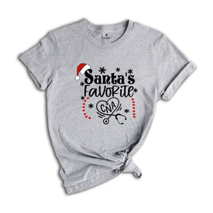 Santa's Favorite CNA T-Shirt, Nurse Winter Shirt, Funny Christmas Gift for Nurse, RN Shirt for Christmas Gift, Cute Nurse Shirt