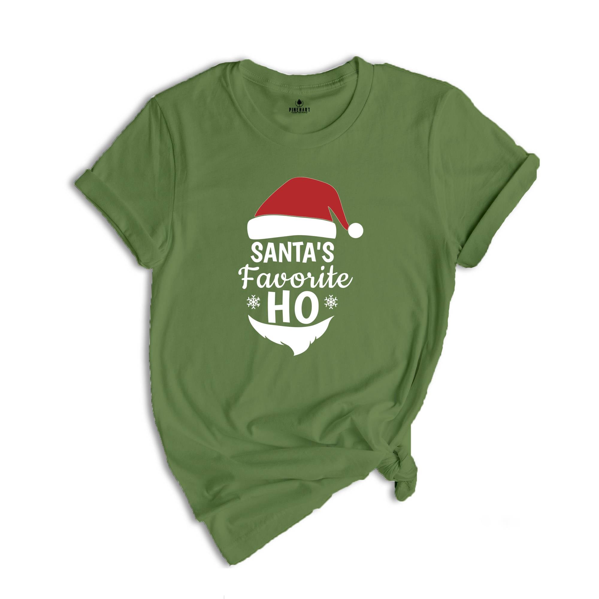 Santa's Favorite Ho Shirt, Holiday Tee, Santa Claus T-Shirt, Santa Winter Outfit, Funny Holiday Gift, Adult Humor Shirt