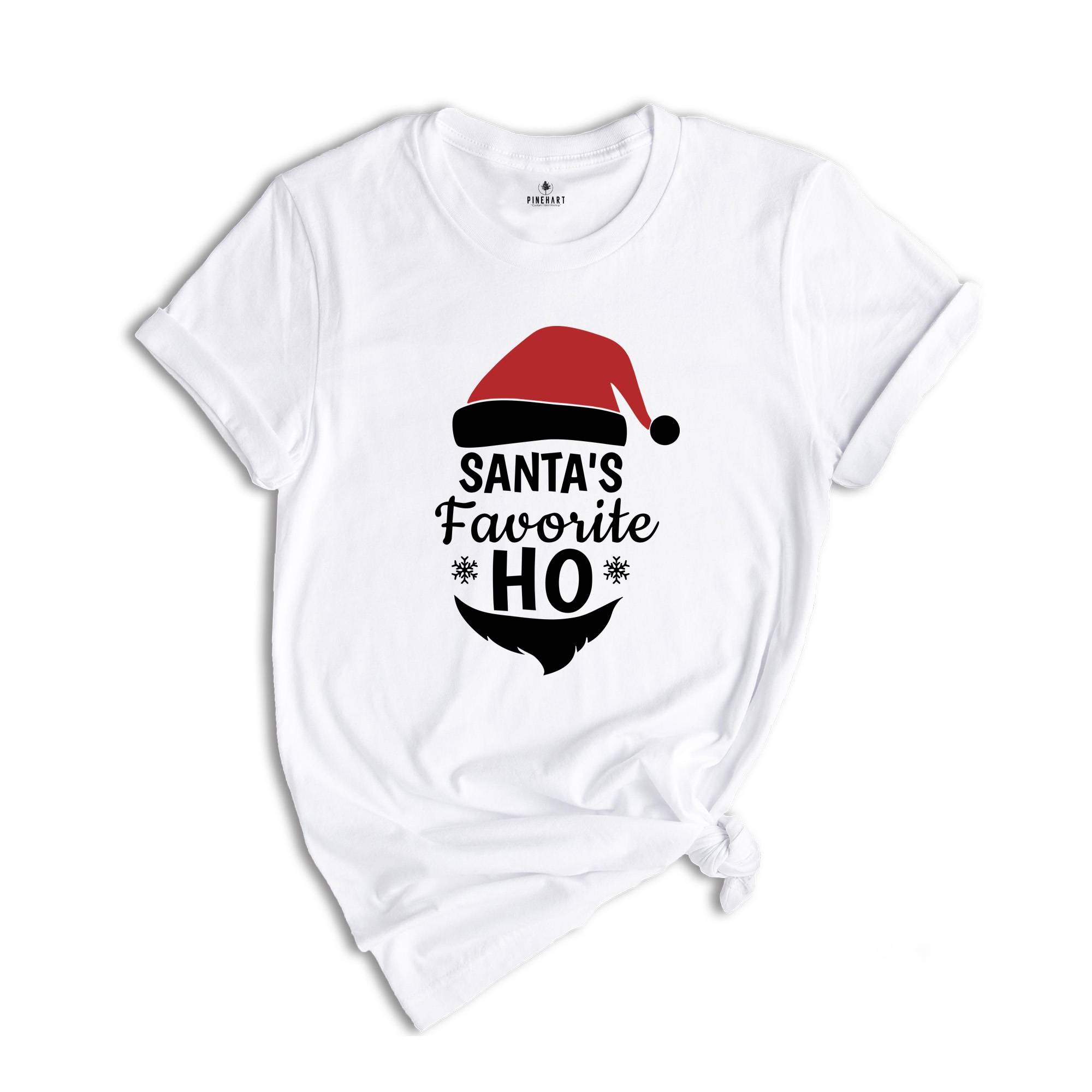 Santa's Favorite Ho Shirt, Holiday Tee, Santa Claus T-Shirt, Santa Winter Outfit, Funny Holiday Gift, Adult Humor Shirt