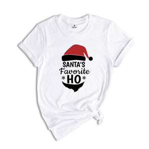 Santa's Favorite Ho Shirt, Holiday Tee, Santa Claus T-Shirt, Santa Winter Outfit, Funny Holiday Gift, Adult Humor Shirt