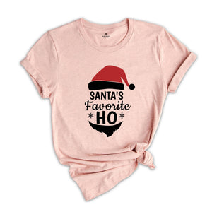 Santa's Favorite Ho Shirt, Holiday Tee, Santa Claus T-Shirt, Santa Winter Outfit, Funny Holiday Gift, Adult Humor Shirt